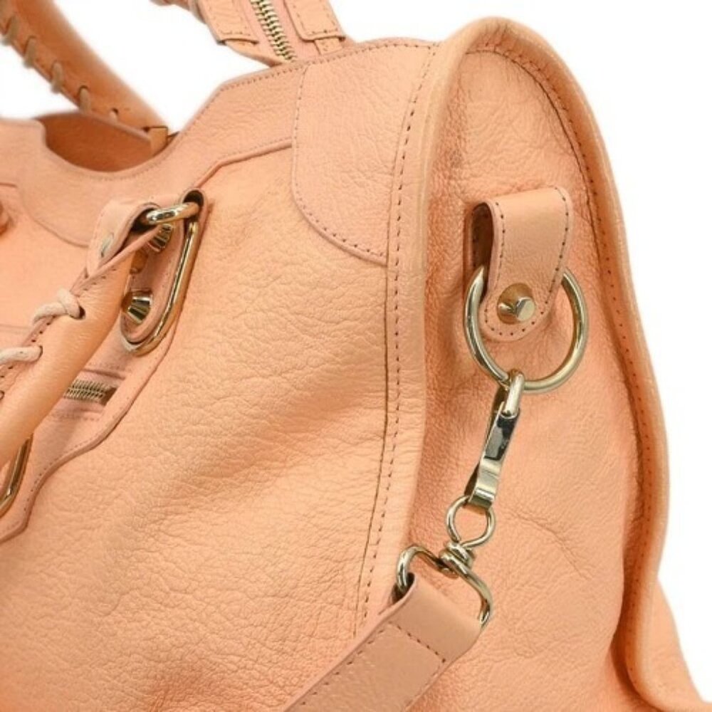 Balenciaga Pink Metallic Edge Classic City Handbag - Picture 5 of 10